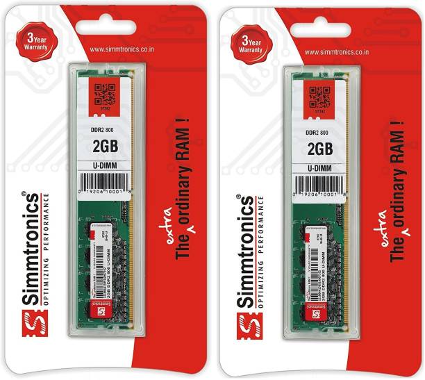 simtronics SIMMTRONICS - 2 GB DDR2 800 DESTOP DDR2 2 GB (Dual Channel) PC (SIMMTRONICS - 2 GB DDR2 800 DESTOP)