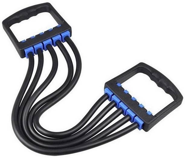 V.M Enterprises Heavy Duty 5 Latex Cord Exerciser Chest Expanderrring Chest_Puller Resistance Tube