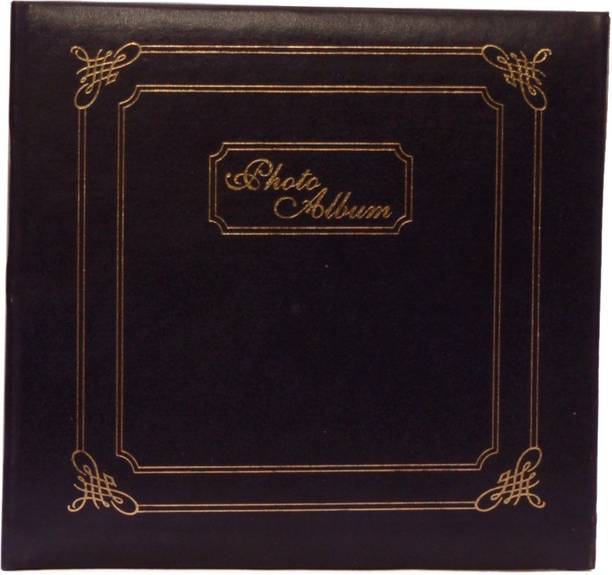 NATRAJ Assorted Vinyl Leather Cover 200 Pocket 4 X 6inch Album
