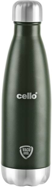 cello Duro Tuff Steel Swift Green Vacuum Insulated 1000 ml Flask