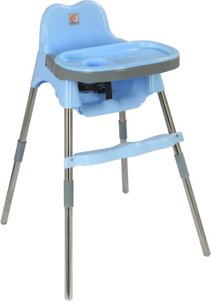 Esquire Spotty Baby Dining Chair with Footrest, L Blue-Grey Combo