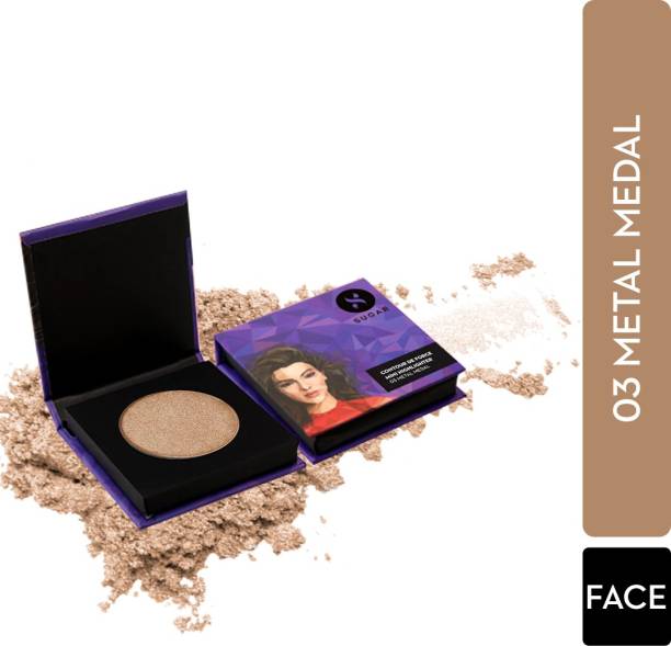 SUGAR Cosmetics Contour De Force Mini Highlighter - 03 Metal Medal (Soft Gold) Highlighter
