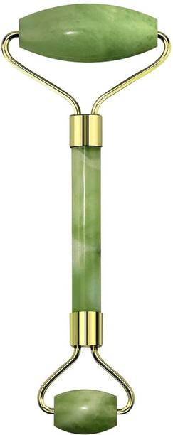 Vigeeyan VG- 44018 Jade Roller,Anti-aging 100% Natural Facial Jade Stone for Face and Eyes Massager-Rejuvenate Skin & Remove Wrinkles (Green) Massager Massager