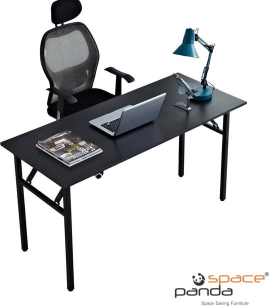 spacepanda Majestic 5 x 2 Ft Multi-Purpose Folding Ply Laminated Top Table with Metal Frame Base for Computer, Banquet, Office, Home Engineered Wood Study Table Engineered Wood Study Table