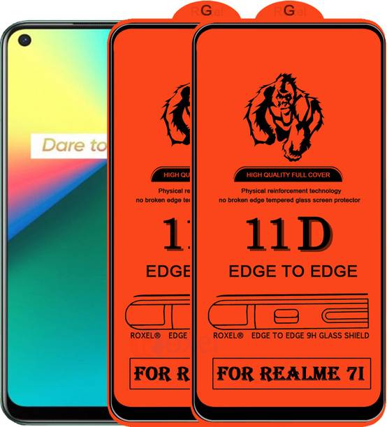 Roxel Edge To Edge Tempered Glass for Realme 7I
