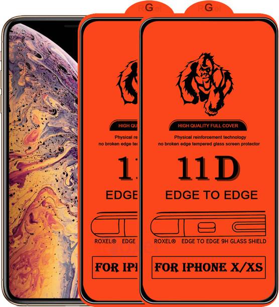Roxel Edge To Edge Tempered Glass for Apple iPhone XS