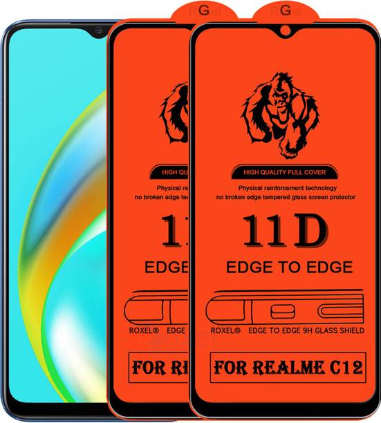 Roxel Edge To Edge Tempered Glass for Realme C12