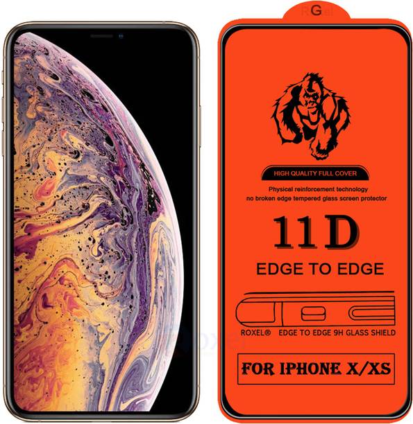 Roxel Edge To Edge Tempered Glass for Apple iPhone XS