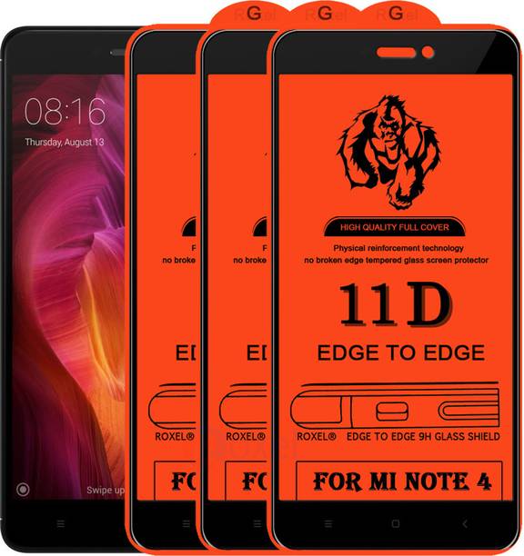 Roxel Edge To Edge Tempered Glass for Mi Redmi Note 4