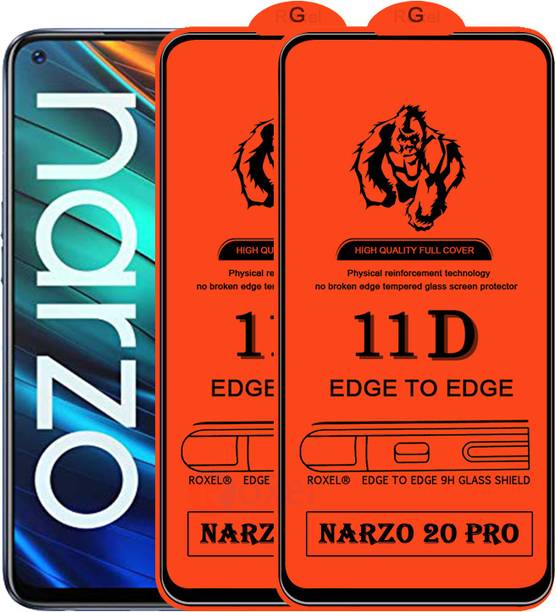 Roxel Edge To Edge Tempered Glass for Realme Narzo 20 Pro