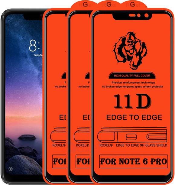 Roxel Edge To Edge Tempered Glass for Mi Redmi Note 6 Pro