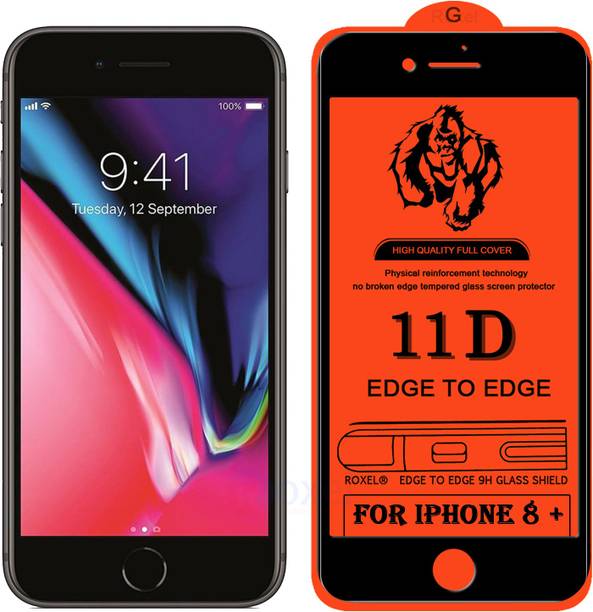 Roxel Edge To Edge Tempered Glass for Apple iPhone 8 Plus
