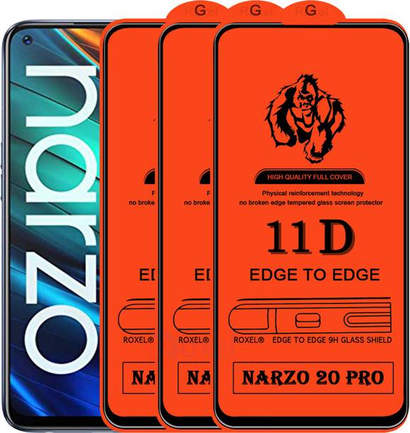 Roxel Edge To Edge Tempered Glass for Realme Narzo 20 Pro