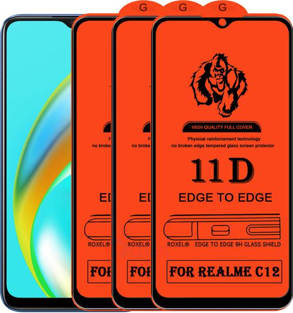 Roxel Edge To Edge Tempered Glass for Realme C12
