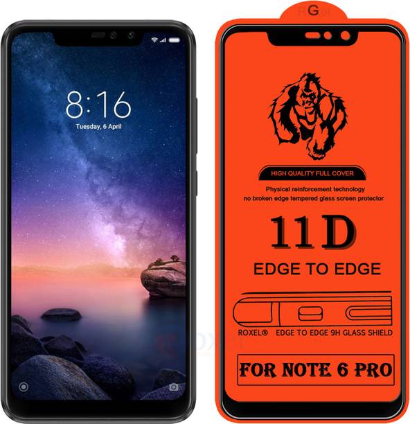 Roxel Edge To Edge Tempered Glass for Mi Redmi Note 6 Pro