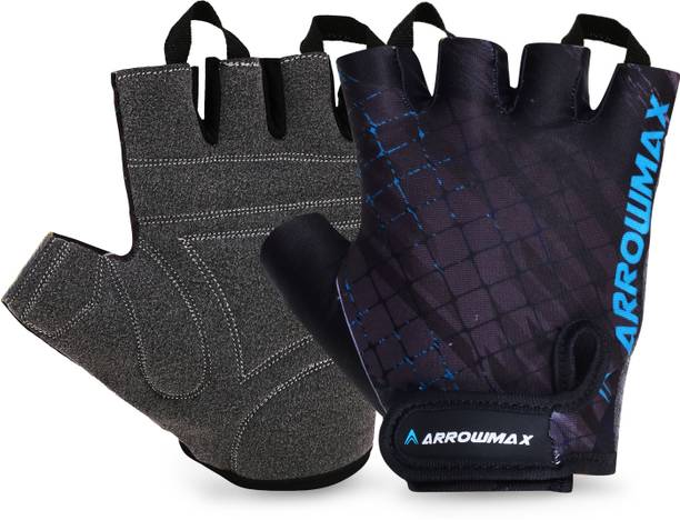 ArrowMax GYM GLOVES WITH WRIST SUPPORT FOR MEN BOYS WOMEN GIRLS CYCLING RIDING GLOVES Gym & Fitness Gloves