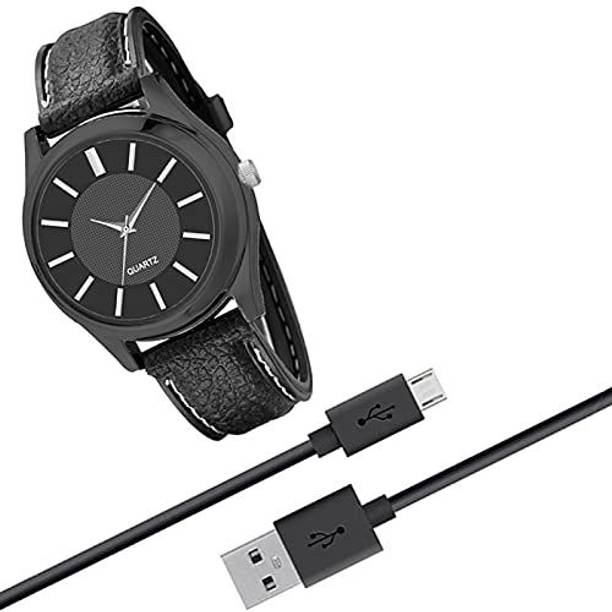 Explorer Exquisite 2-in-1 Metal Watch & USB Electronic Lighter - Black DB_USB Watch Lighter Cigarette Lighter ( USB Lighter Cigarette Lighter