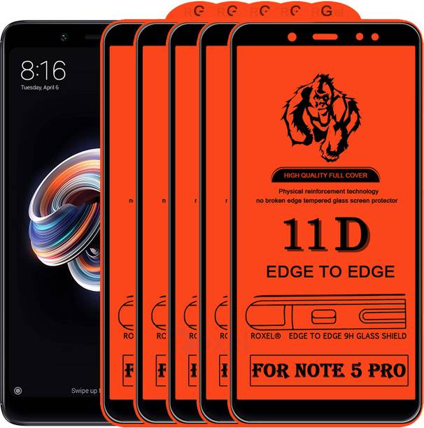 Roxel Edge To Edge Tempered Glass for Mi Redmi Note 5 Pro