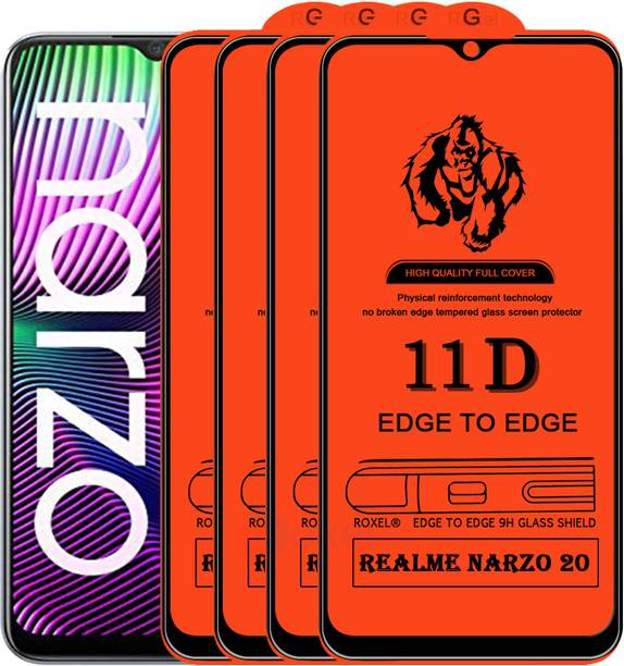 Roxel Edge To Edge Tempered Glass for Realme Narzo 20