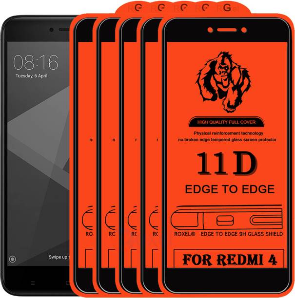 Roxel Edge To Edge Tempered Glass for Mi Redmi 4