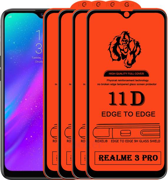 Roxel Edge To Edge Tempered Glass for Realme 3 Pro