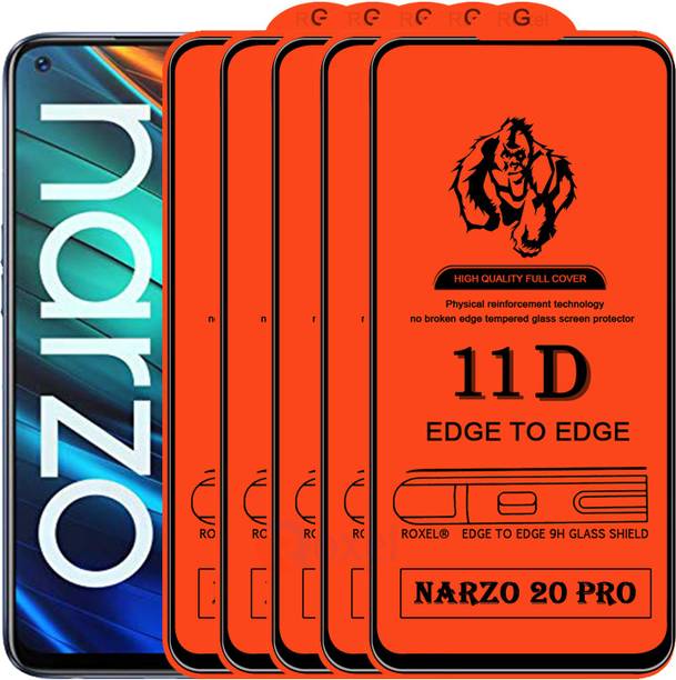 Roxel Edge To Edge Tempered Glass for Realme Narzo 20 Pro