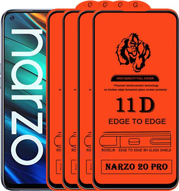 Roxel Edge To Edge Tempered Glass for Realme Narzo 20 Pro
