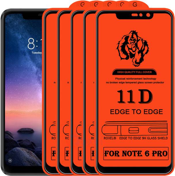 Roxel Edge To Edge Tempered Glass for Mi Redmi Note 6 Pro