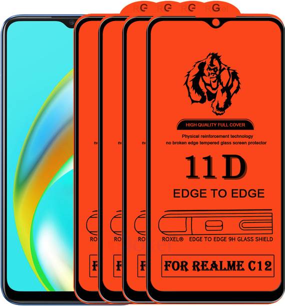 Roxel Edge To Edge Tempered Glass for Realme C12