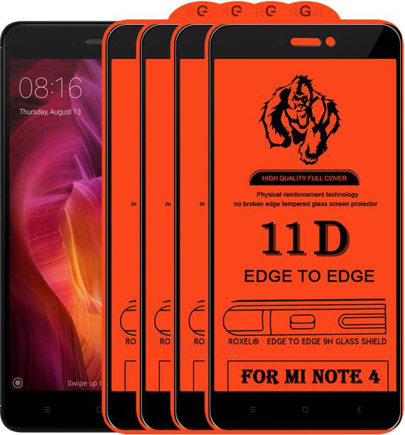 Roxel Edge To Edge Tempered Glass for Mi Redmi Note 4