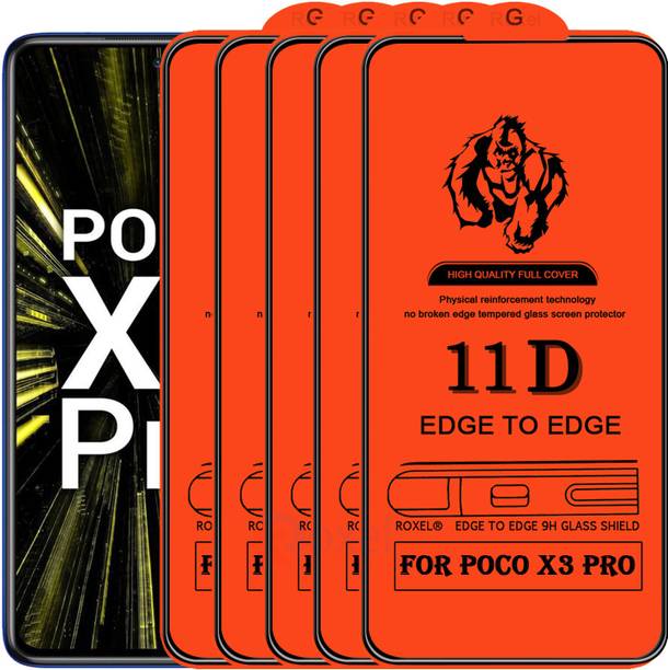 Roxel Edge To Edge Tempered Glass for Poco X3 Pro
