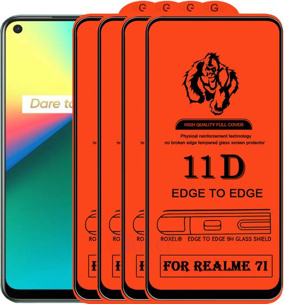 Roxel Edge To Edge Tempered Glass for Realme 7I