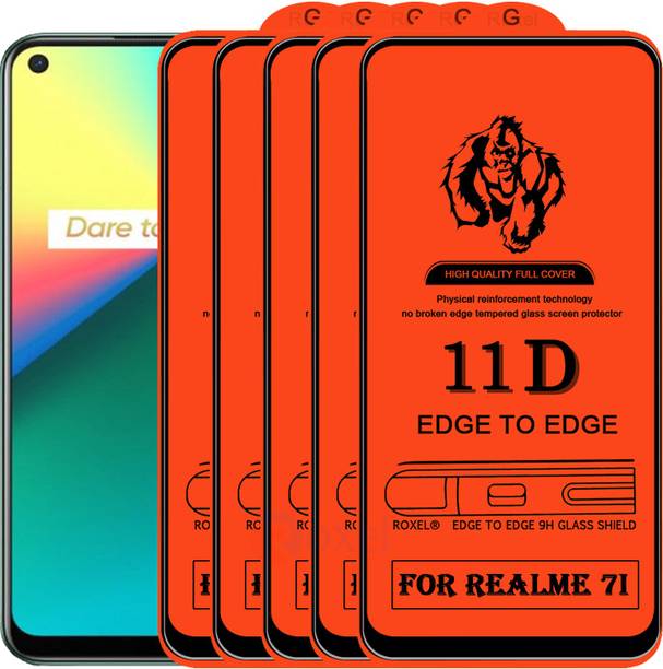 Roxel Edge To Edge Tempered Glass for Realme 7I
