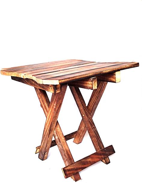 CarvingCraft Solid Wood Side Table
