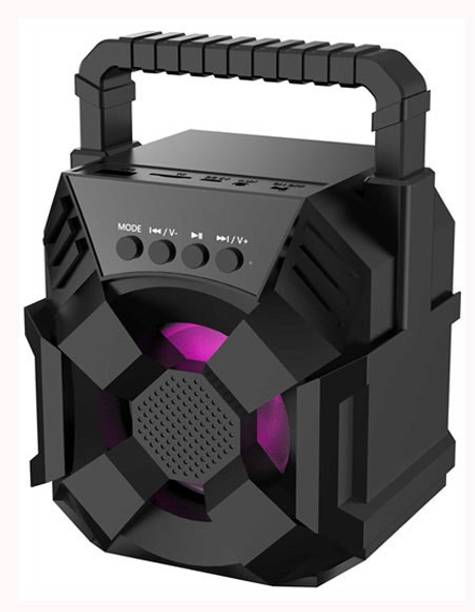 RECTITUDE 3D Extra Sound| Splashproof| Water Resistant| Rock Beat Blast Stereo| Mini Home Theatre| Led Colour Changing Lights |AUX Supported| Wireless Speaker 5 W Bluetooth Speaker