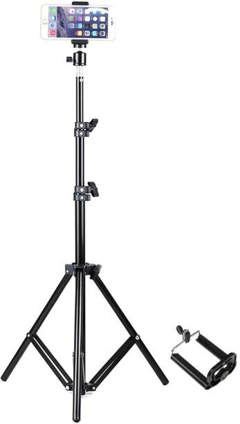 Treadmill BEST QUALITY 2.1 METER STAND 7" feet (200cm) strong Metal mobile phone tripod/camera stand,beauty ring fill light stand, photography umbrella ,selfie video recording,MX Taka Tak, Vigo Video,YouTube ,Reels/Makeup/Online Classes Compatible With All Smartphones, Action Cameras, and DSLR Tripod, Tripod Kit, Tripod Bracket
