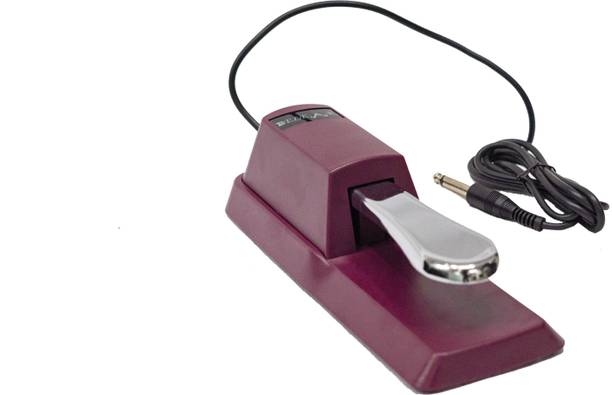 Belear Universal Foot Sustain Pedal for Keyboard Digital Piano Wine Red Damper & Sustain Pedal