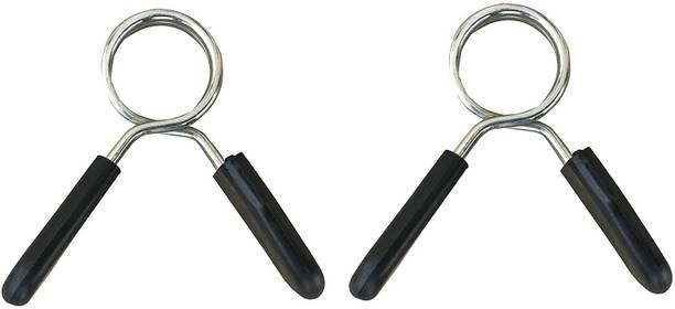 KOBO 1 Inches Rod Collars (IMPORTED) Barbell Spring Collar (Pair) Hand Grip/Fitness Grip