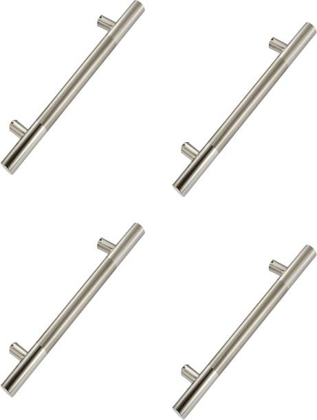 Life Vision Premium Quality Cabinet / Drawer / Cupboard Handles 202 Stainless Steel Heavy H Two Ton Type Size 6 Inch Pack of 4 Piece Include Screws Steel Cabinet/Drawer Handle