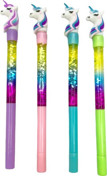 GLAZU Unicorn Glitter Pen Ball Pen