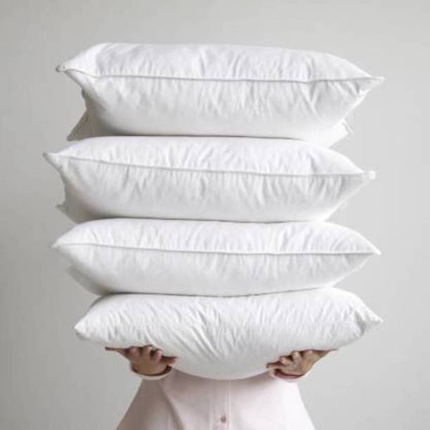 Rangshalaa Microfibre Solid Sleeping Pillow Pack of 4
