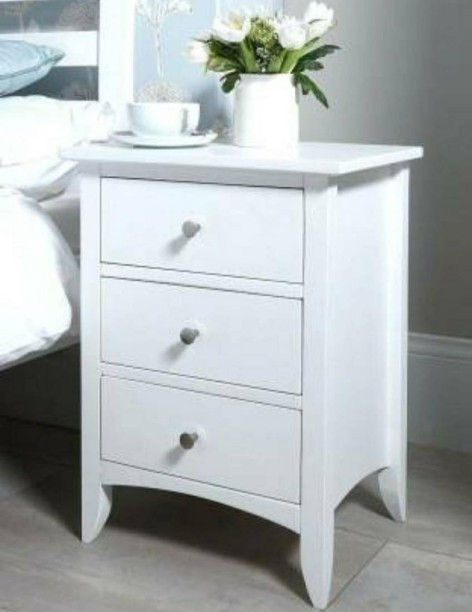 Grey Finish Wooden Turned Legs Nightstand Side End Table with Drawer by eHomeProducts