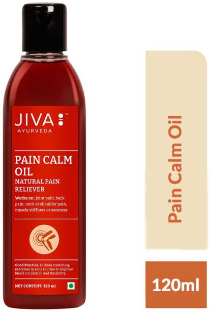 JIVA AYURVEDA Pain Calm Oil - For Relief from Joint and Muscular Pain - 120 ml - Pack of 1 Liquid