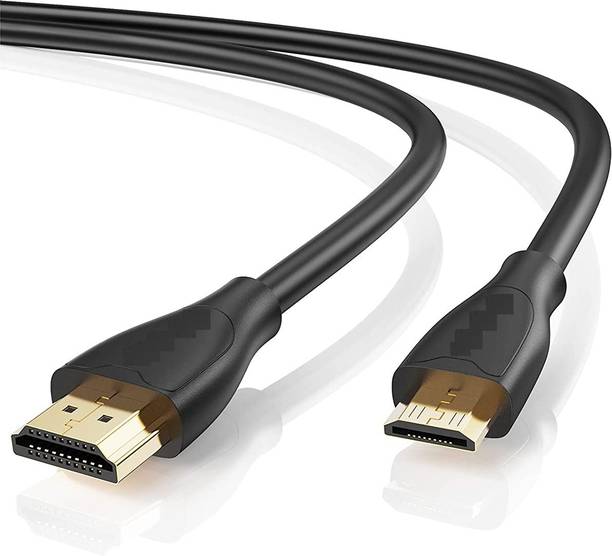 TERABYTE HDMI Cable 1 m Mini-HDMI (Not Micro HDMI) to HDMI Cable - (Latest Standard)- Support 4K 60Hz Ultra HD, 3D, High Speed Cable