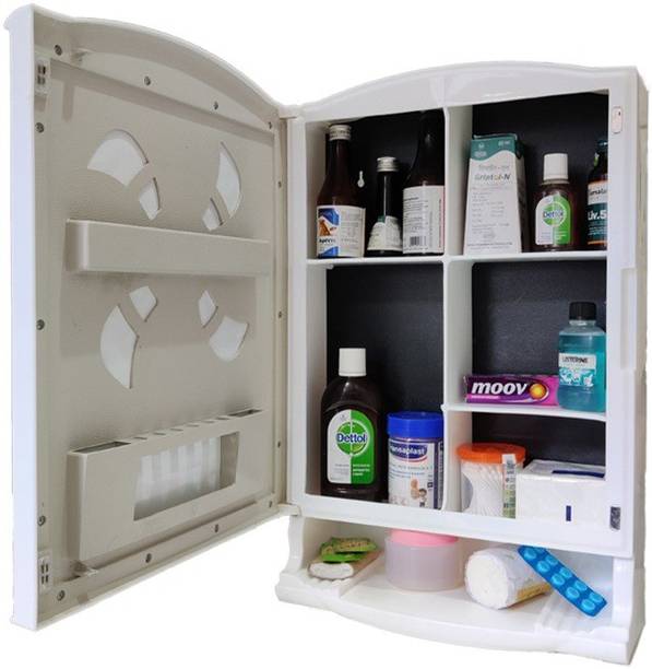 URBAN CHOICE multipurpose organizer bathroom washbasin mirror & pet or kids medicine cabinet Semi-recessed Medicine Cabinet