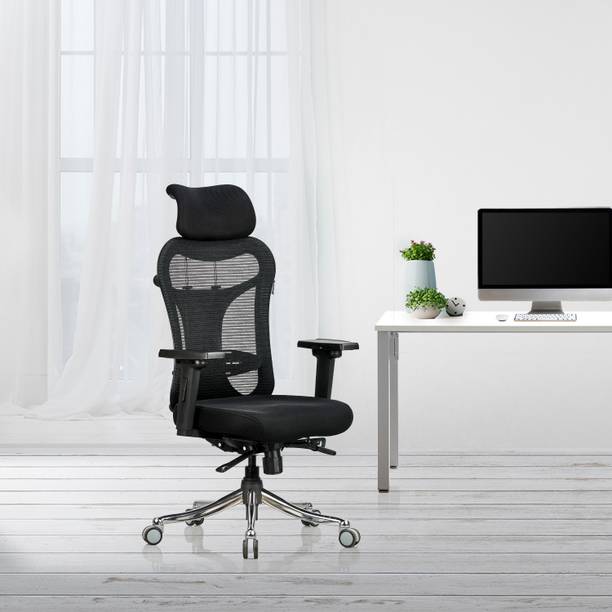 Featherlite Optima High Back Fabric Office Adjustable Arm Chair