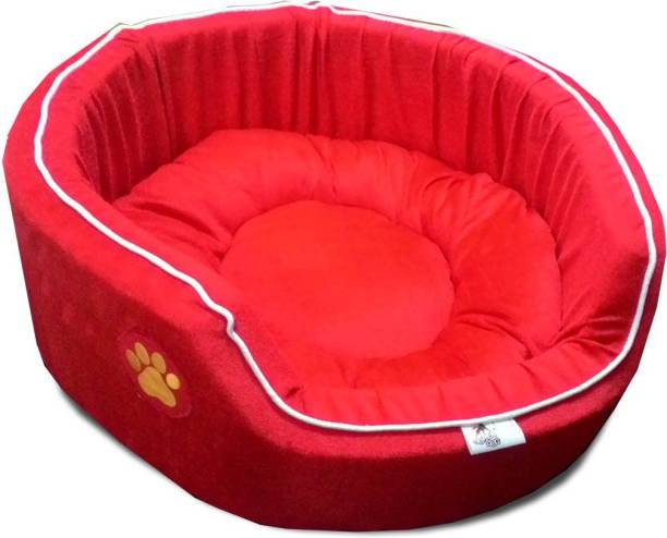 Lal Pet Products PremiumQuality Velvet Luxury Washable DOG Sofa For All Season Sleeping CatPuppy S Pet Bed