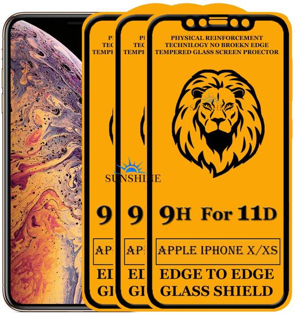SUNSHINE Tempered Glass Guard for Edge To Edge Tempered Glass for IPHONE XS