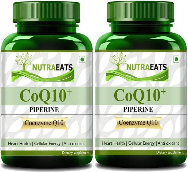 NutraEats Coenzyme Q10 ,COQ10 100mg High Absorption with Piperine & DHA Ultra