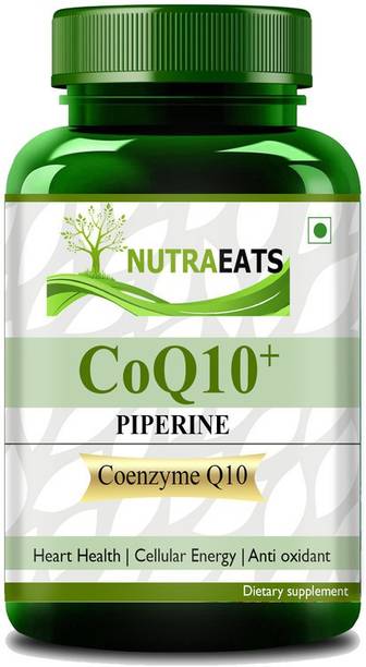 NutraEats Coenzyme Q10 ,COQ10 100mg High Absorption with Piperine & DHA